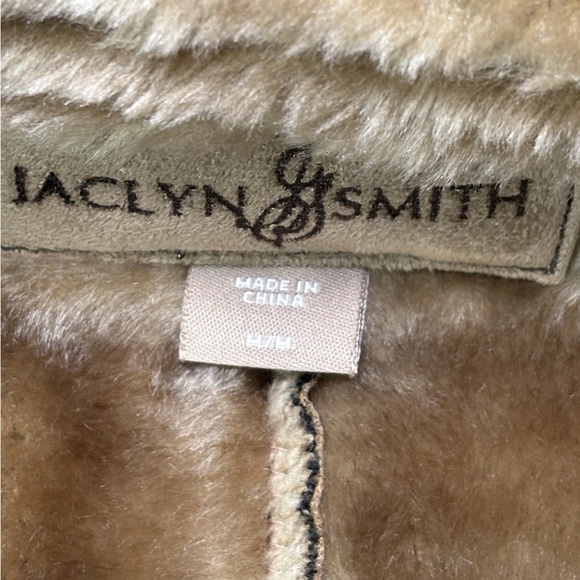 Jaclyn Smith Brown Faux Fur Trim Vest - Picture 3 of 6